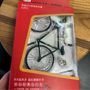 DIY build your own retro bike ornament figurine toy model - great gift!